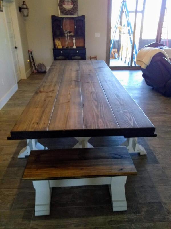 Lg Planktop Farmhouse Table