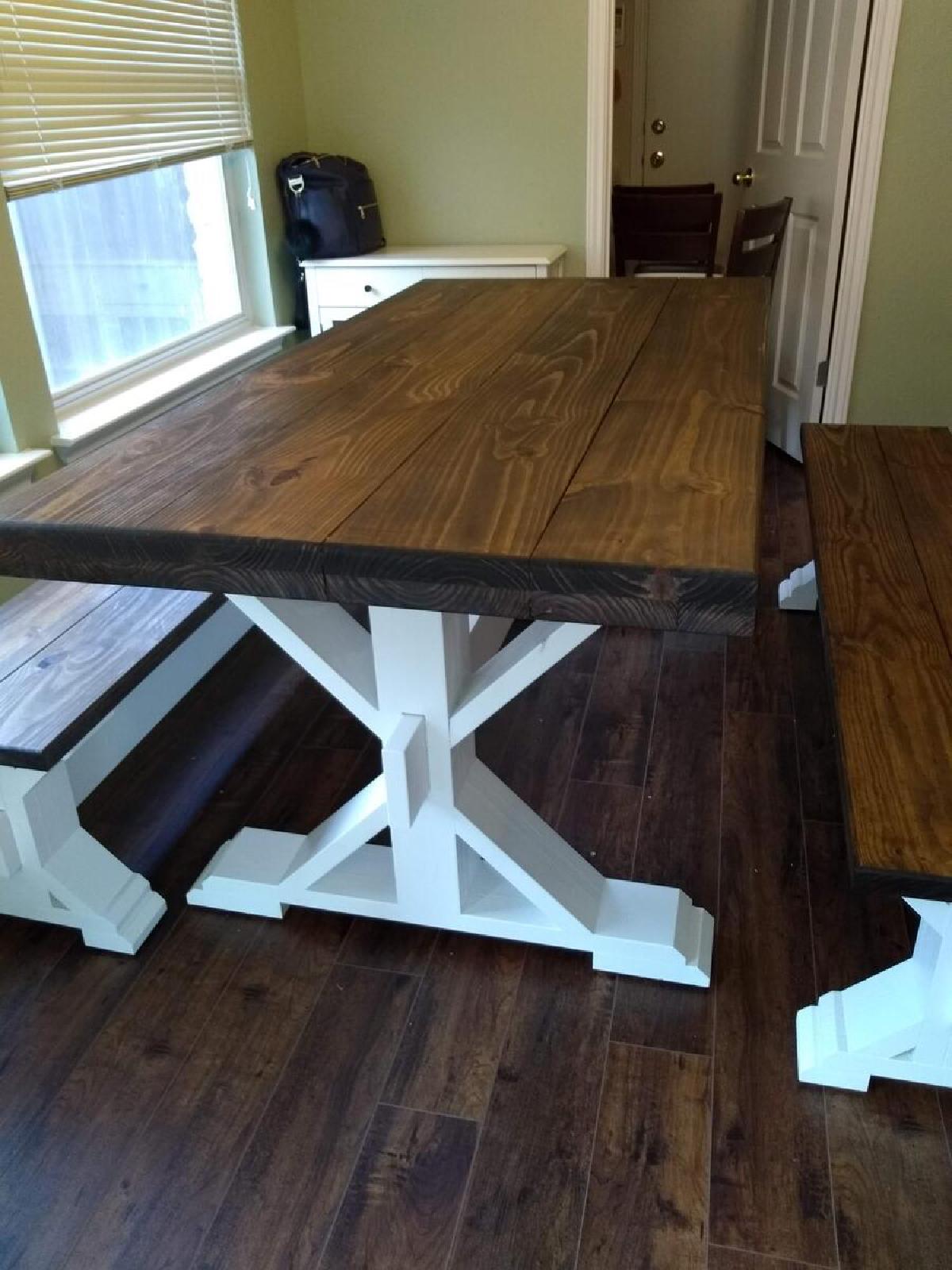 X Based Farmhouse Table