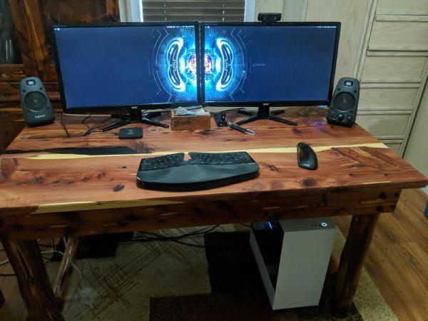 Cedar Slab Desk