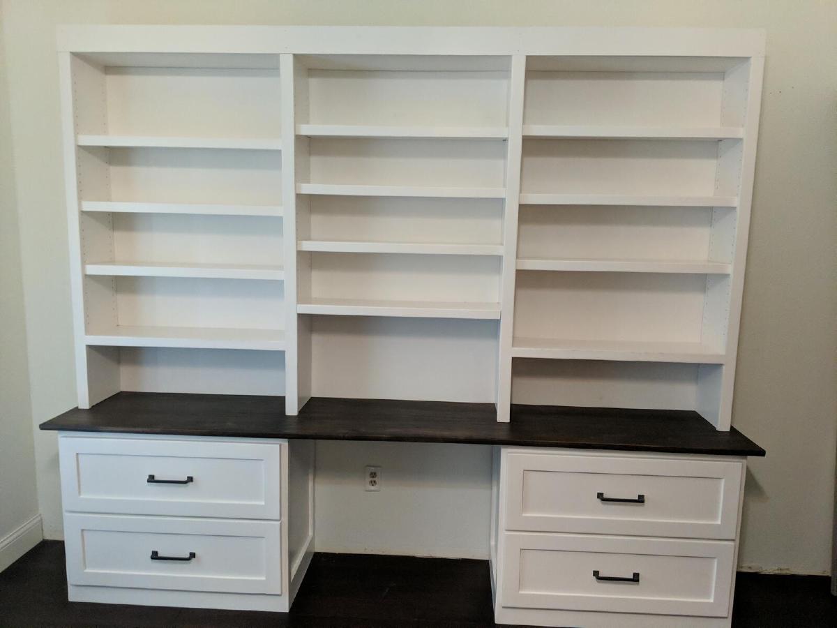 Wall Desk With Bookcases