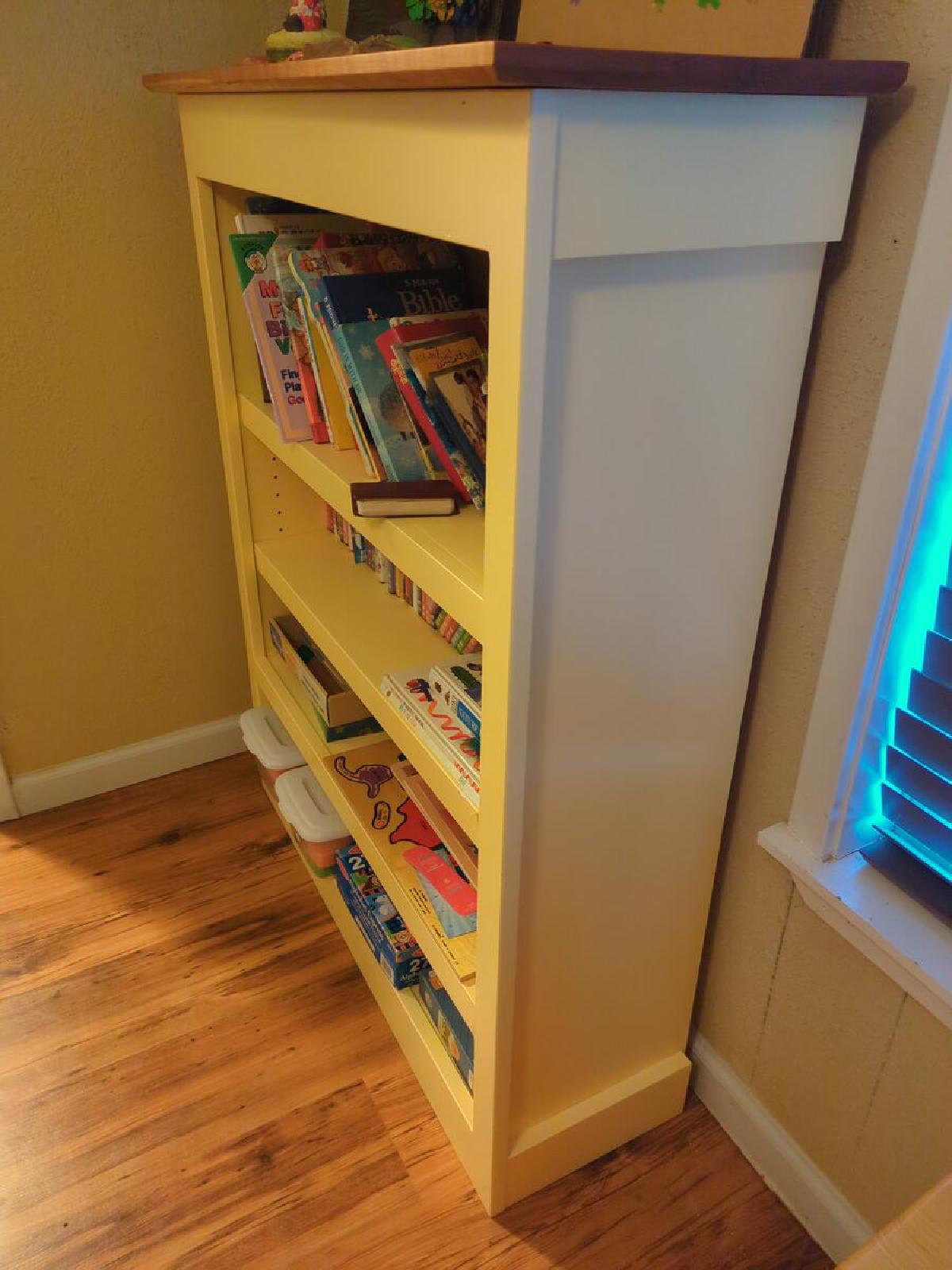 Bookcase With Cherry Top