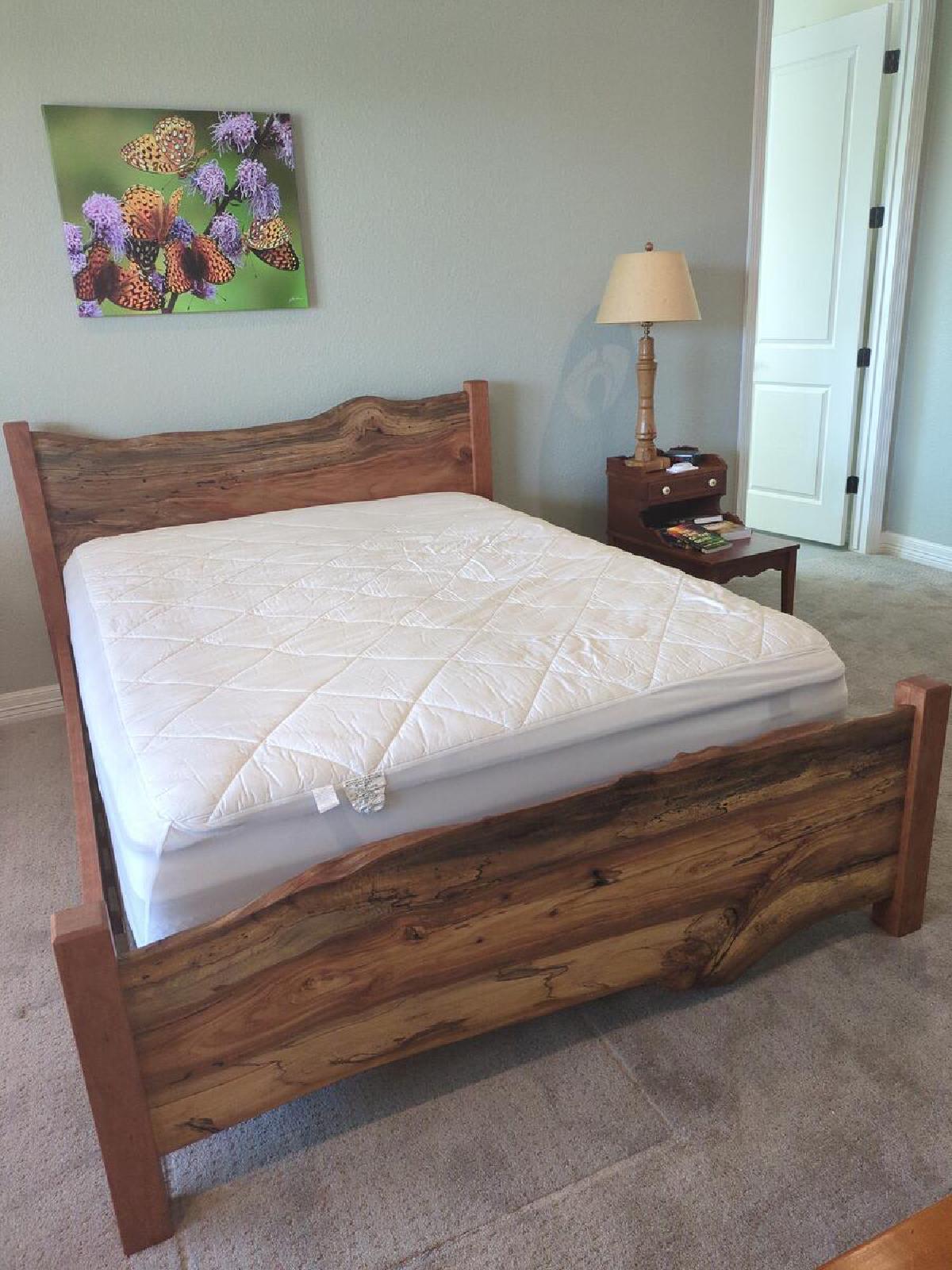 Spalted Sycamore and Cherry Bed